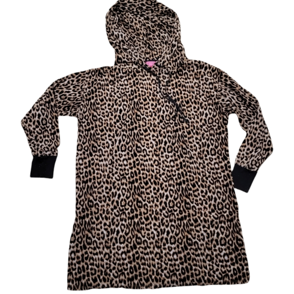 Betsey Johnson Velour hooded Lounge dress